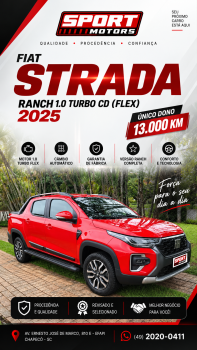 Fiat Strada Ultra 1.0 Turbo CD (Flex) 2025