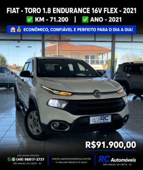 Fiat Toro FIAT TORO 1.8 ENDURENCE 16v FLEX